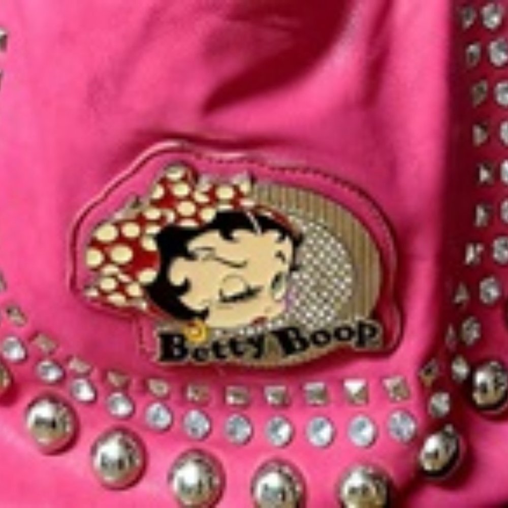 2013 Vintage Betty Boop Pink Blinged Purse